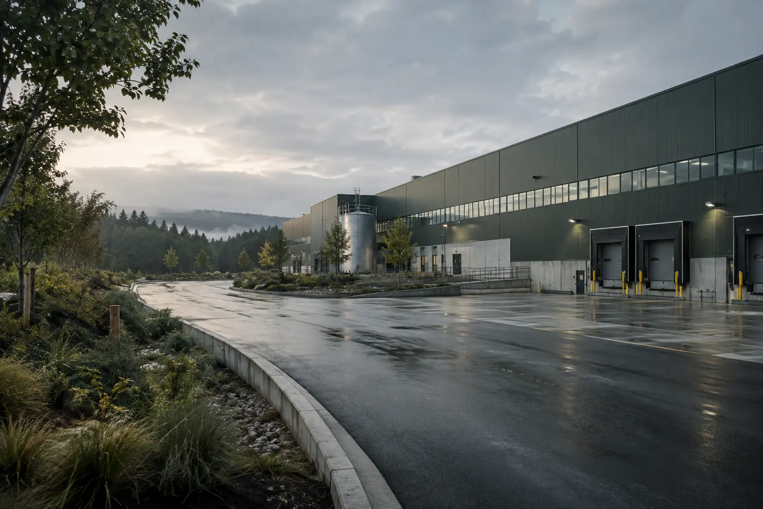 Instalación industrial y logística integrada con su entorno